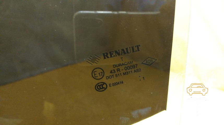 Renault Fluence Стекло двери задней левой - OEM 823010020R