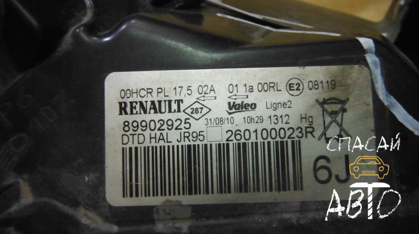 Renault Scenic III Фара правая - OEM 260100023R