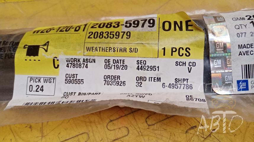 Cadillac Escalade III Уплотнитель (внутри)