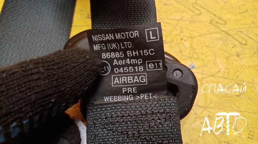Nissan Note (E11) Ремень безопасности - OEM 86885BH15C