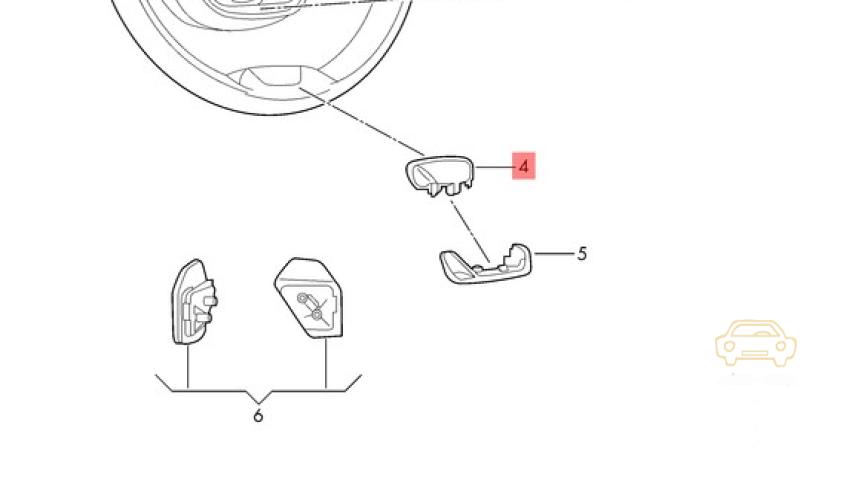 Skoda Rapid 2020> Накладка (кузов внутри)