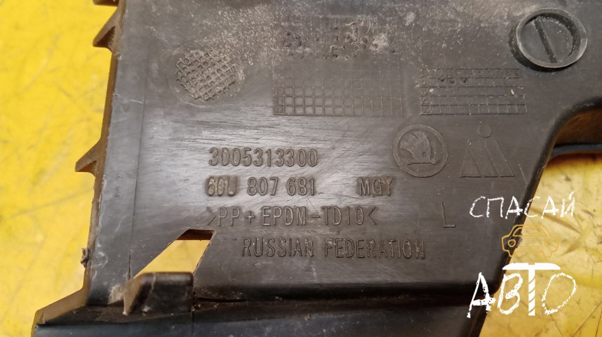 Skoda Rapid Решетка в бампер - OEM 60U807681