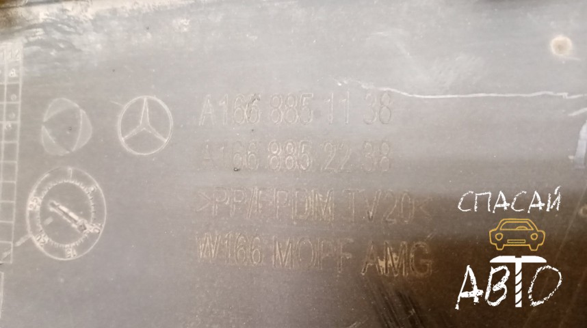 Mercedes-Benz W166 M-Klasse (ML/GLE) Юбка задняя - OEM A1668851138