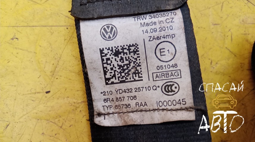 Volkswagen Polo (HB) Ремень безопасности с пиропатроном - OEM 6R4857706