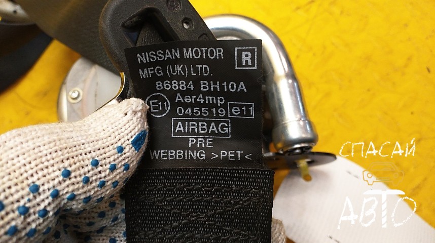 Nissan Note (E11) Ремень безопасности с пиропатроном - OEM 86884BH10A